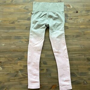 Gymshark Light Grey Pink Leggings Small Adapt Seamless Gym Yoga Active Wear